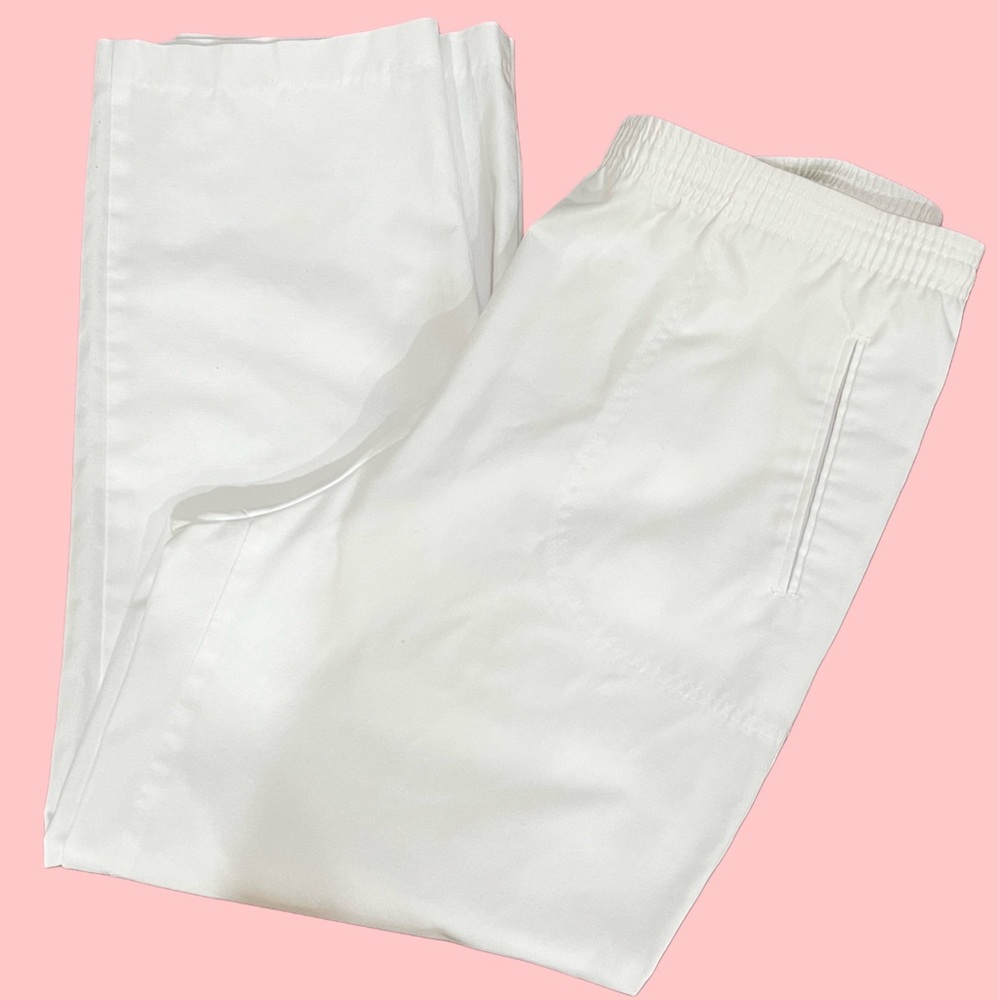 Koret Francisca L White Drawstring Pants made in USA